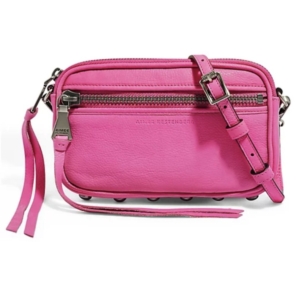 NWOT Aimee Kestenberg Hot Pink Lets Ride Mini Crossbody Bag